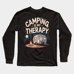 Camping Is My Therapy Long Sleeve T-Shirt